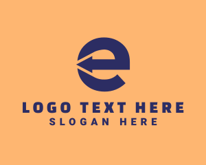 Logistics Company Letter E  logo