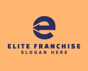 Logistics Company Letter E  logo design