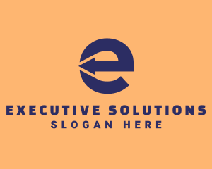 Logistics Company Letter E  logo design