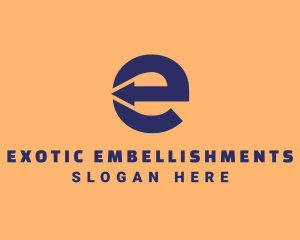 Logistics Company Letter E  logo design