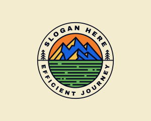 Mountain Field Journey logo design