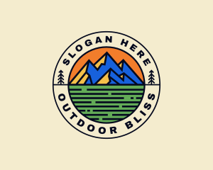 Mountain Field Journey logo design