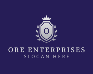 Silver Crown Shield Firm logo design