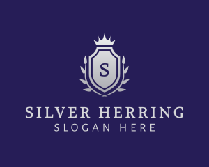 Silver Crown Shield Firm logo design