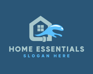 Home Water Plumbing logo design