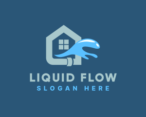 Home Water Plumbing logo design