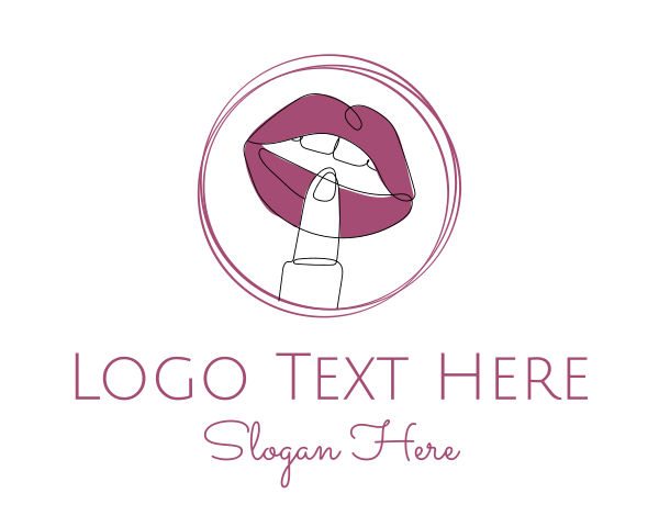 Lipstick logo example 3