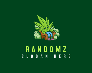 Smoke Cannabis Plant logo