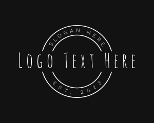 Handwritten Retro Circle logo