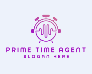 Music Alarm Clock  logo design