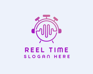 Music Alarm Clock  logo design