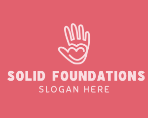 Hand Charity Foundation logo design