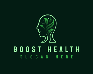  Mental Health Leaf logo design