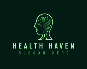  Mental Health Leaf logo design