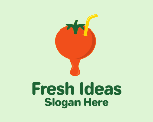 Fresh Tomato Juice  logo design