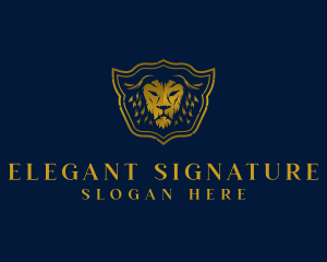 Elegant Royalty Lion logo design