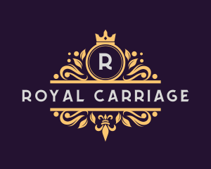 Luxury Royal Crown Ornament logo design