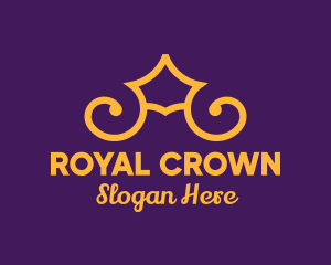 Golden Elegant Crown logo
