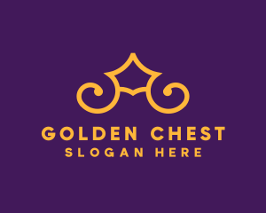 Golden Elegant Crown logo design