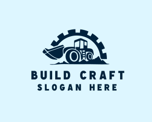 Blue Cog Excavation logo design