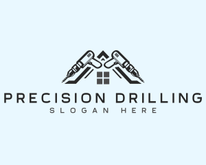 Construction Drill Builder logo design