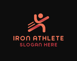 Athlete Fitness Person logo design