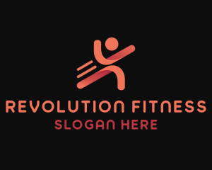 Athlete Fitness Person logo design