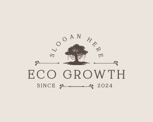 Rustic Nature Tree logo design