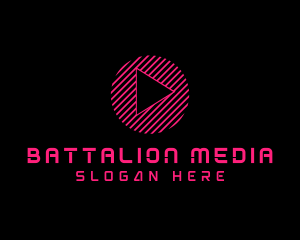 Media Player Vlog logo design