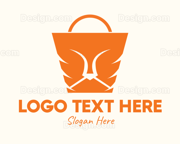 Orange Lion Bag Logo