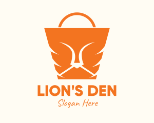 Orange Lion Bag logo design