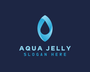 Blue Aqua Droplet logo design