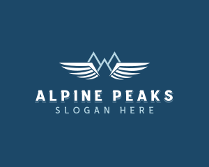 Mountain Alpine Wings logo design
