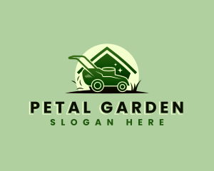 Lawn Mower Gardening logo design