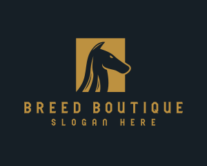 Gold Horse Stable logo design