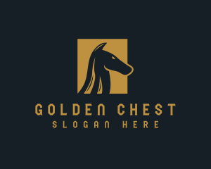 Gold Horse Stable logo design