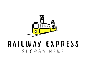 Railway Train Transit  logo design