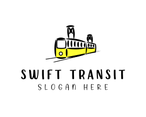 Railway Train Transit  logo design