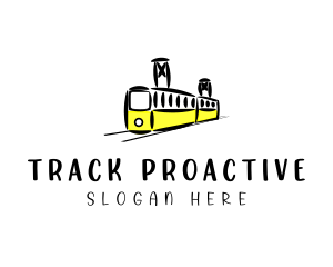 Railway Train Transit  logo design