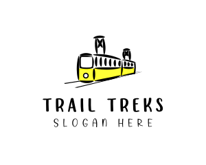 Railway Train Transit  logo design