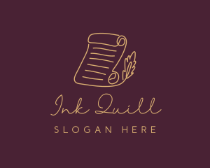 Document Quill Legal logo design