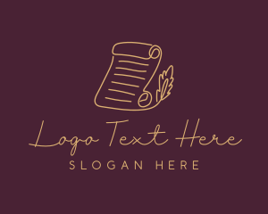 Document - Document Quill Legal logo design