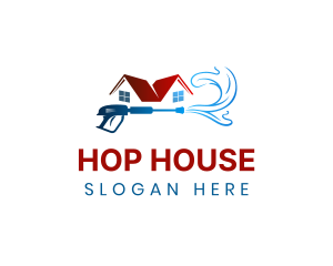 House Power Washer logo design