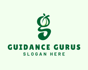 Food Fruit Letter G logo design