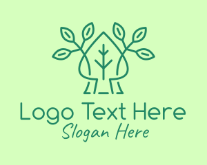 Organic Leaf Spade logo