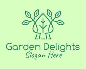 Organic Leaf Spade logo