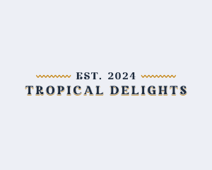 Tropical Restaurant Business logo design