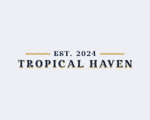 Tropical Restaurant Business logo design