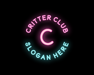 Neon Light Club logo design