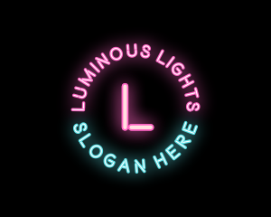 Neon Light Club logo design